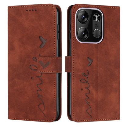 Skin Feel Heart Pattern Leather Phone Case, For Samsung Galaxy A24 4G, For Google Pixel 7a, For Google Pixel 8, For Google Pixel 8 Pro, For Infinix Hot 30i, For Samsung Galaxy M14 5G / F14 5G, For Tecno Spark 10, For Tecno Spark 10 5G                  ...