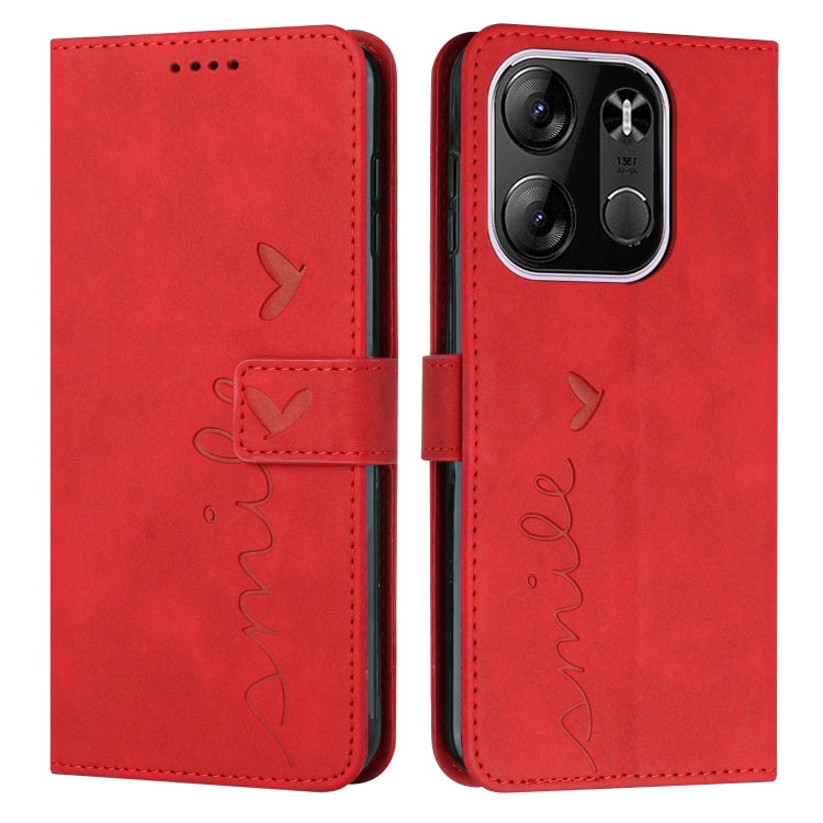 Skin Feel Heart Pattern Leather Phone Case, For Samsung Galaxy A24 4G, For Google Pixel 7a, For Google Pixel 8, For Google Pixel 8 Pro, For Infinix Hot 30i, For Samsung Galaxy M14 5G / F14 5G, For Tecno Spark 10, For Tecno Spark 10 5G                  ...