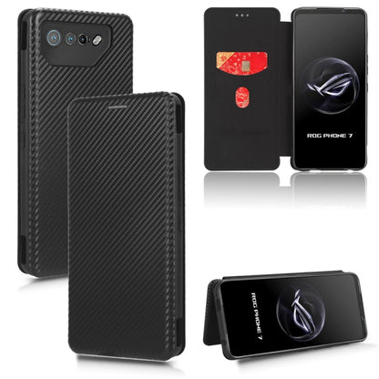 Carbon Fiber Texture Flip Leather Phone Case, For Realme GT Neo5 SE, For DOOGEE X97 / X97 Pro, For ASUS ROG Phone 7, For Motorola Edge 40 Pro, For Nokia C22, For Samsung Galaxy F14, For Xiaomi 13 Ultra