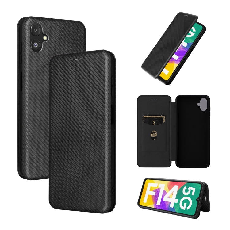 Carbon Fiber Texture Flip Leather Phone Case, For Realme GT Neo5 SE, For DOOGEE X97 / X97 Pro, For ASUS ROG Phone 7, For Motorola Edge 40 Pro, For Nokia C22, For Samsung Galaxy F14, For Xiaomi 13 Ultra