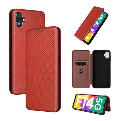 Carbon Fiber Texture Flip Leather Phone Case, For Realme GT Neo5 SE, For DOOGEE X97 / X97 Pro, For ASUS ROG Phone 7, For Motorola Edge 40 Pro, For Nokia C22, For Samsung Galaxy F14, For Xiaomi 13 Ultra