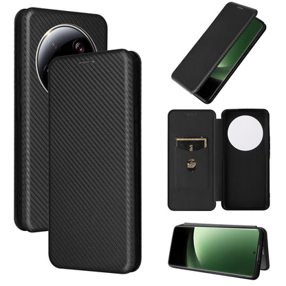 Carbon Fiber Texture Flip Leather Phone Case, For Realme GT Neo5 SE, For DOOGEE X97 / X97 Pro, For ASUS ROG Phone 7, For Motorola Edge 40 Pro, For Nokia C22, For Samsung Galaxy F14, For Xiaomi 13 Ultra