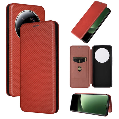 Carbon Fiber Texture Flip Leather Phone Case, For Realme GT Neo5 SE, For DOOGEE X97 / X97 Pro, For ASUS ROG Phone 7, For Motorola Edge 40 Pro, For Nokia C22, For Samsung Galaxy F14, For Xiaomi 13 Ultra