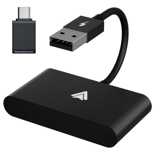THT-020-2+ USB + USB-C / Type-C Adaptateur CarPlay filaire vers sans fil pour smartphone Android, THT-020-2+