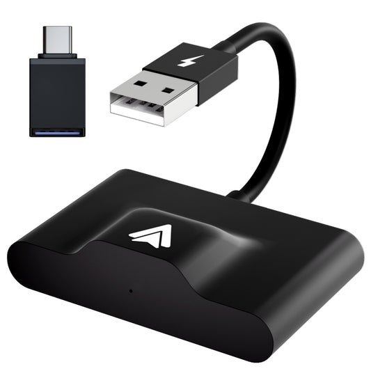 THT-020-3+ Adaptateur CarPlay filaire vers sans fil USB + USB-C / Type-C pour smartphone Android, THT-020-3+