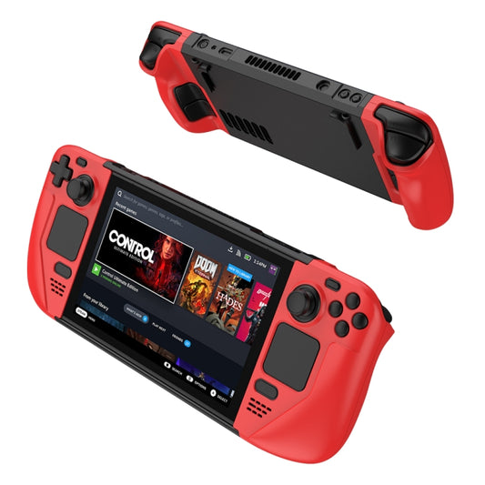 Étui de protection antichoc GKK pour console de jeux Steam Deck, contraste de couleurs, étui GKK (noir), étui GKK (rouge), étui GKK (bleu)