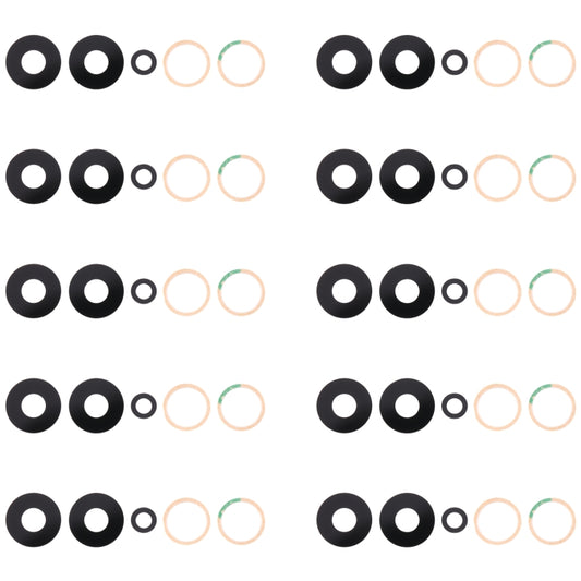 10pcs Back Camera Lens, For Xiaomi Redmi K50i, For Xiaomi Redmi Note 11T Pro, For Xiaomi Redmi Note 11T Pro+, For Xiaomi Poco X4 GT, For Infinix Note 11 Pro x697, For Tecno Camon 17 CG6, For Tecno Camon 19, For Tecno Camon 17 Pro CG8, For vivo Y16�����...