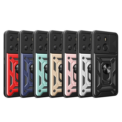 Sliding Camera Cover Design TPU+PC Protective Case, For Tecno Pop 7 Pro / Spark Go 2023