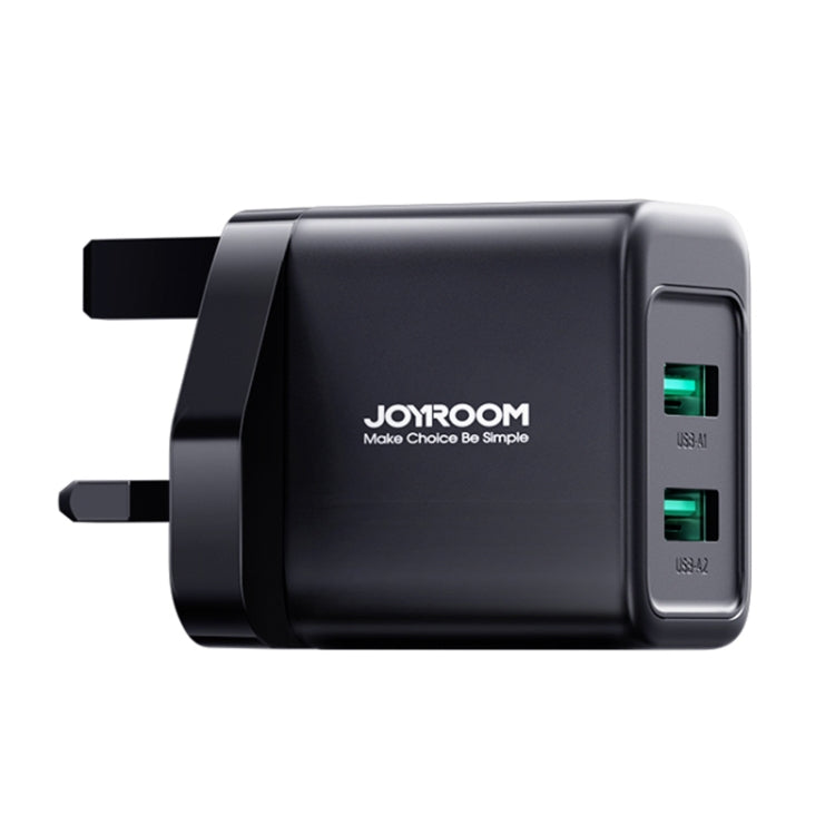 JOYROOM JR-TCN01 2.4A Dual Ports USB Charger, EU Plug, UK Plug
