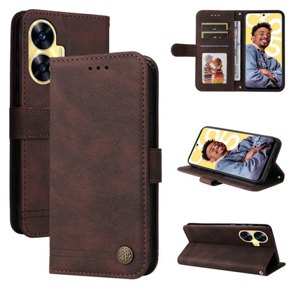 Skin Feel Life Tree Metal Button Leather Phone Case, For Realme C67 4G Global, For Realme C67 5G / 11 5G Taiwan Version, For Realme 11 4G Global, For Realme C53 / Narzo N53, For Realme 11, For Realme 11 Pro / 11 Pro+, For Realme C65 4G, For Realme C55 ...