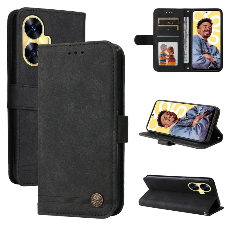 Skin Feel Life Tree Metal Button Leather Phone Case, For Realme C67 4G Global, For Realme C67 5G / 11 5G Taiwan Version, For Realme 11 4G Global, For Realme C53 / Narzo N53, For Realme 11, For Realme 11 Pro / 11 Pro+, For Realme C65 4G, For Realme C55 ...