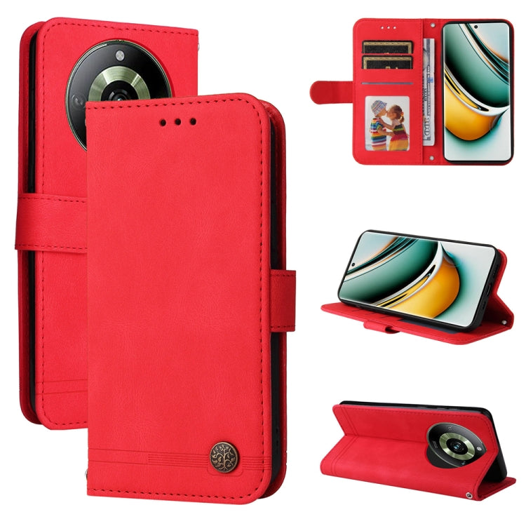 Skin Feel Life Tree Metal Button Leather Phone Case, For Realme C67 4G Global, For Realme C67 5G / 11 5G Taiwan Version, For Realme 11 4G Global, For Realme C53 / Narzo N53, For Realme 11, For Realme 11 Pro / 11 Pro+, For Realme C65 4G, For Realme C55 ...
