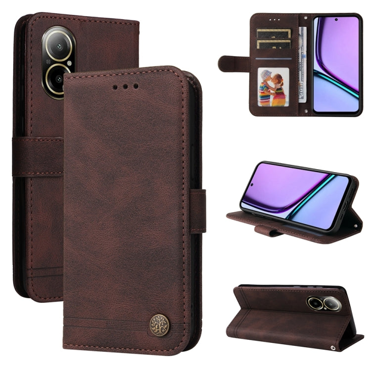 Skin Feel Life Tree Metal Button Leather Phone Case, For Realme C67 4G Global, For Realme C67 5G / 11 5G Taiwan Version, For Realme 11 4G Global, For Realme C53 / Narzo N53, For Realme 11, For Realme 11 Pro / 11 Pro+, For Realme C65 4G, For Realme C55 ...