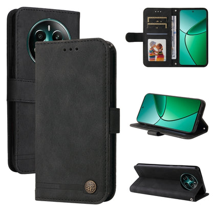 Skin Feel Life Tree Metal Button Leather Phone Case, For Realme 16 Pro+ 5G, For Realme 16 Pro 5G, For Realme 15x 5G India / Realme C85 5G, For Realme C85 Pro 4G, For Realme 15T 5G, For Realme Narzo 80 Lite 4G / C71 India                                ...
