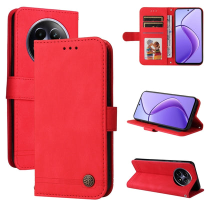 Skin Feel Life Tree Metal Button Leather Phone Case, For Realme 16 Pro+ 5G, For Realme 16 Pro 5G, For Realme 15x 5G India / Realme C85 5G, For Realme C85 Pro 4G, For Realme 15T 5G, For Realme Narzo 80 Lite 4G / C71 India                                ...