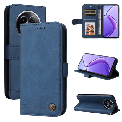 Skin Feel Life Tree Metal Button Leather Phone Case, For Realme 16 Pro+ 5G, For Realme 16 Pro 5G, For Realme 15x 5G India / Realme C85 5G, For Realme C85 Pro 4G, For Realme 15T 5G, For Realme Narzo 80 Lite 4G / C71 India                                ...