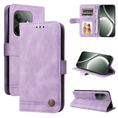Skin Feel Life Tree Metal Button Leather Phone Case, For Realme 16 Pro+ 5G, For Realme 16 Pro 5G, For Realme 15x 5G India / Realme C85 5G, For Realme C85 Pro 4G, For Realme 15T 5G, For Realme Narzo 80 Lite 4G / C71 India                                ...