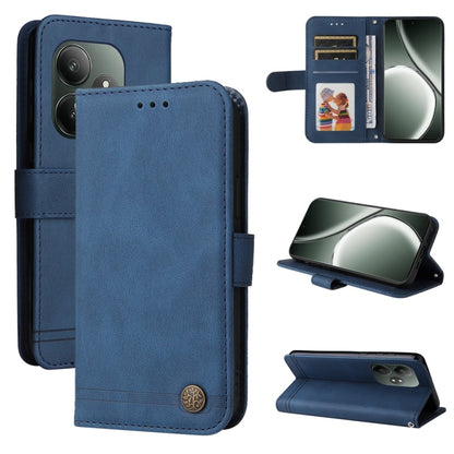 Skin Feel Life Tree Metal Button Leather Phone Case, For Realme 16 Pro+ 5G, For Realme 16 Pro 5G, For Realme 15x 5G India / Realme C85 5G, For Realme C85 Pro 4G, For Realme 15T 5G, For Realme Narzo 80 Lite 4G / C71 India                                ...