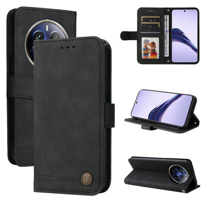 Skin Feel Life Tree Metal Button Leather Phone Case, For Realme 16 Pro+ 5G, For Realme 16 Pro 5G, For Realme 15x 5G India / Realme C85 5G, For Realme C85 Pro 4G, For Realme 15T 5G, For Realme Narzo 80 Lite 4G / C71 India                                ...