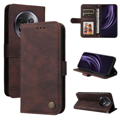 Skin Feel Life Tree Metal Button Leather Phone Case, For Realme 16 Pro+ 5G, For Realme 16 Pro 5G, For Realme 15x 5G India / Realme C85 5G, For Realme C85 Pro 4G, For Realme 15T 5G, For Realme Narzo 80 Lite 4G / C71 India                                ...