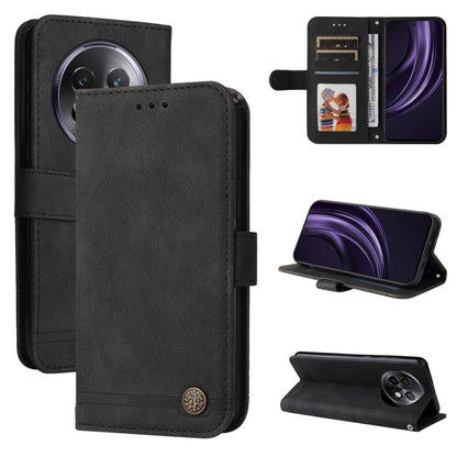 Skin Feel Life Tree Metal Button Leather Phone Case, For Realme 16 Pro+ 5G, For Realme 16 Pro 5G, For Realme 15x 5G India / Realme C85 5G, For Realme C85 Pro 4G, For Realme 15T 5G, For Realme Narzo 80 Lite 4G / C71 India                                ...