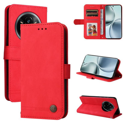 Skin Feel Life Tree Metal Button Leather Phone Case, For Realme 16 Pro+ 5G, For Realme 16 Pro 5G, For Realme 15x 5G India / Realme C85 5G, For Realme C85 Pro 4G, For Realme 15T 5G, For Realme Narzo 80 Lite 4G / C71 India                                ...