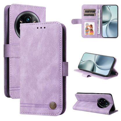 Skin Feel Life Tree Metal Button Leather Phone Case, For Realme 16 Pro+ 5G, For Realme 16 Pro 5G, For Realme 15x 5G India / Realme C85 5G, For Realme C85 Pro 4G, For Realme 15T 5G, For Realme Narzo 80 Lite 4G / C71 India                                ...