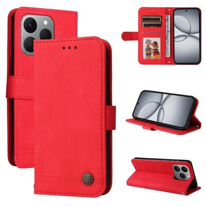 Skin Feel Life Tree Metal Button Leather Phone Case, For Realme 16 Pro+ 5G, For Realme 16 Pro 5G, For Realme 15x 5G India / Realme C85 5G, For Realme C85 Pro 4G, For Realme 15T 5G, For Realme Narzo 80 Lite 4G / C71 India                                ...
