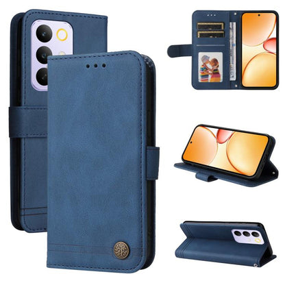 Skin Feel Life Tree Metal Button Leather Phone Case, For Realme 16 Pro+ 5G, For Realme 16 Pro 5G, For Realme 15x 5G India / Realme C85 5G, For Realme C85 Pro 4G, For Realme 15T 5G, For Realme Narzo 80 Lite 4G / C71 India                                ...
