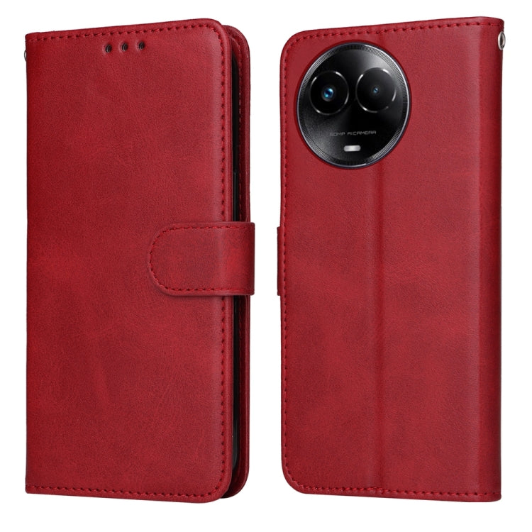 Classic Calf Texture Flip Leather Phone Case, For Realme 12+, For Realme 12 Pro+, For Realme C67 4G Global, For Realme C67 Global / 11 5G Taiwan Version, For Realme 11 4G Global, For Realme C53 / Narzo N53, For Realme C65 4G, For Realme C55            ...