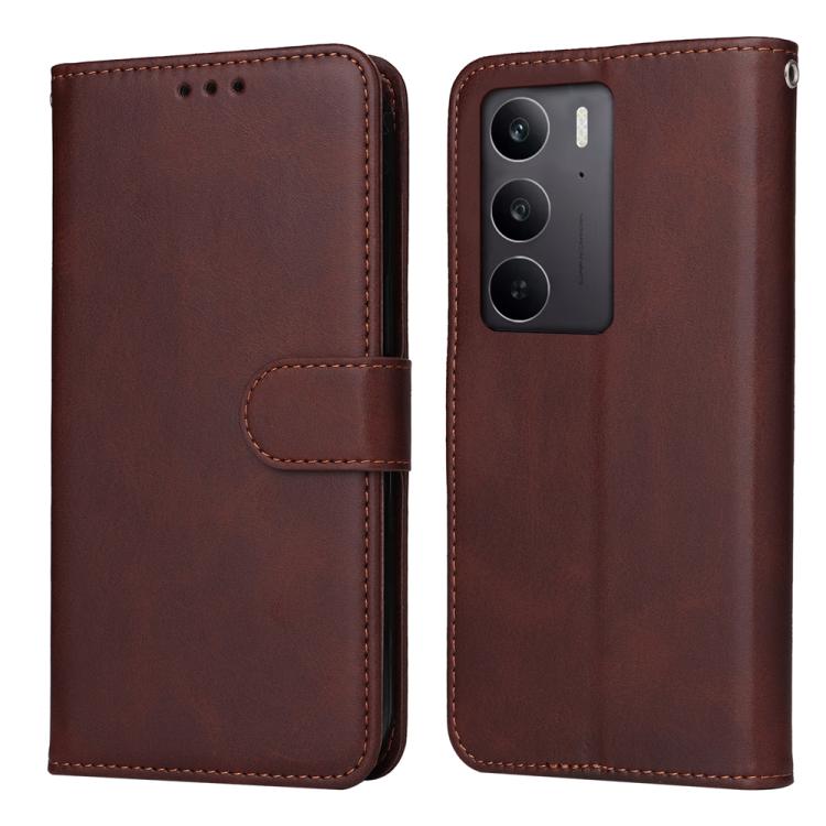 Classic Calf Texture Flip Leather Phone Case, For Realme 16 Pro+ 5G, For Realme 16 Pro 5G, For Realme 15x 5G India / Realme C85 5G, For Realme C85 Pro 4G, For Realme 15T 5G, For Realme Narzo 80 Lite 4G / C71 India, For Realme 15 5G / Realme 15 Pro 5G  ...