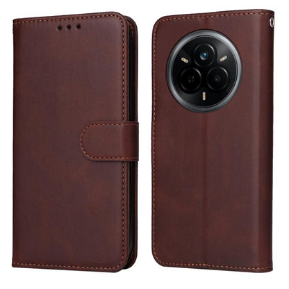 Classic Calf Texture Flip Leather Phone Case, For Realme 16 Pro+ 5G, For Realme 16 Pro 5G, For Realme 15x 5G India / Realme C85 5G, For Realme C85 Pro 4G, For Realme 15T 5G, For Realme Narzo 80 Lite 4G / C71 India, For Realme 15 5G / Realme 15 Pro 5G  ...