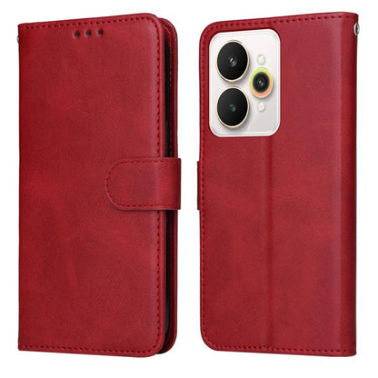 Classic Calf Texture Flip Leather Phone Case, For Realme 16 Pro+ 5G, For Realme 16 Pro 5G, For Realme 15x 5G India / Realme C85 5G, For Realme C85 Pro 4G, For Realme 15T 5G, For Realme Narzo 80 Lite 4G / C71 India, For Realme 15 5G / Realme 15 Pro 5G  ...