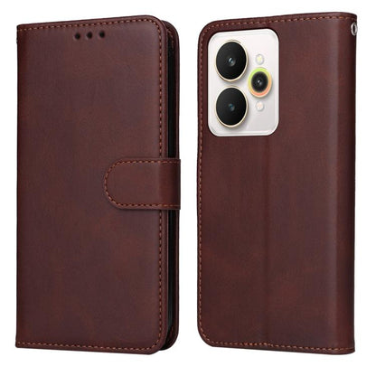 Classic Calf Texture Flip Leather Phone Case, For Realme 16 Pro+ 5G, For Realme 16 Pro 5G, For Realme 15x 5G India / Realme C85 5G, For Realme C85 Pro 4G, For Realme 15T 5G, For Realme Narzo 80 Lite 4G / C71 India, For Realme 15 5G / Realme 15 Pro 5G  ...