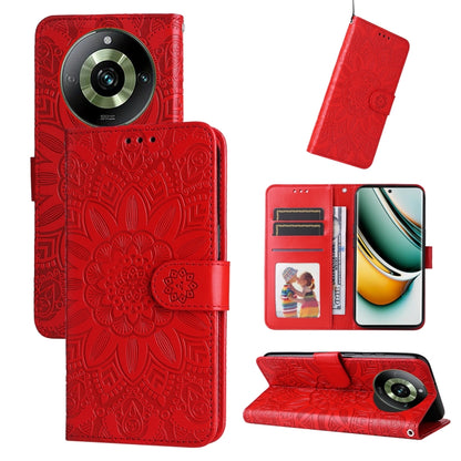 Embossed Sunflower Leather Phone Case, For Realme C67 4G Global, For Realme C67 Global / 11 5G Taiwan Version, For Realme 11 4G Global, For Realme C53 / Narzo N53, For Realme 11, For Realme 11 Pro / 11 Pro+, For Realme C65 4G, For Realme C55           ...