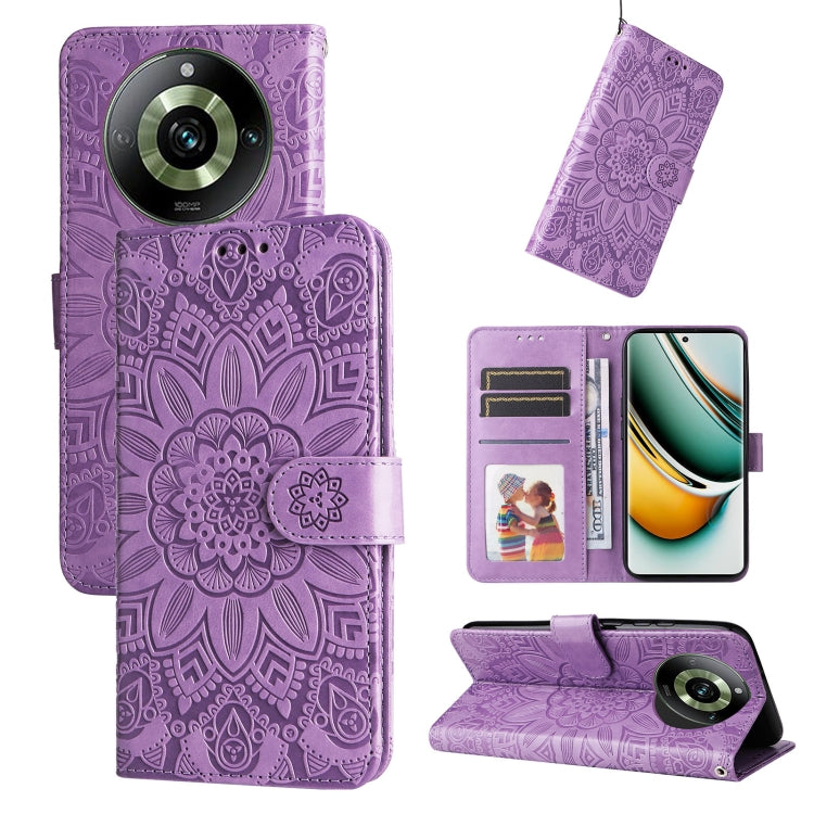 Embossed Sunflower Leather Phone Case, For Realme C67 4G Global, For Realme C67 Global / 11 5G Taiwan Version, For Realme 11 4G Global, For Realme C53 / Narzo N53, For Realme 11, For Realme 11 Pro / 11 Pro+, For Realme C65 4G, For Realme C55           ...