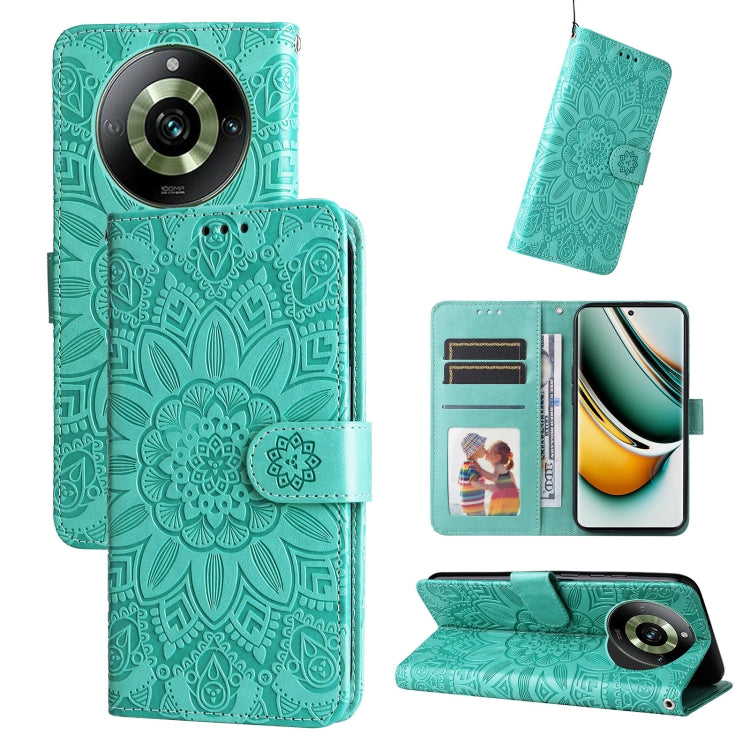 Embossed Sunflower Leather Phone Case, For Realme C67 4G Global, For Realme C67 Global / 11 5G Taiwan Version, For Realme 11 4G Global, For Realme C53 / Narzo N53, For Realme 11, For Realme 11 Pro / 11 Pro+, For Realme C65 4G, For Realme C55           ...
