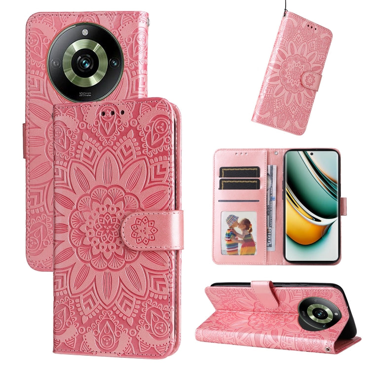 Embossed Sunflower Leather Phone Case, For Realme C67 4G Global, For Realme C67 Global / 11 5G Taiwan Version, For Realme 11 4G Global, For Realme C53 / Narzo N53, For Realme 11, For Realme 11 Pro / 11 Pro+, For Realme C65 4G, For Realme C55           ...