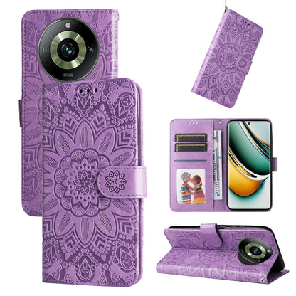 Embossed Sunflower Leather Phone Case, For Realme C67 4G Global, For Realme C67 Global / 11 5G Taiwan Version, For Realme 11 4G Global, For Realme C53 / Narzo N53, For Realme 11, For Realme 11 Pro / 11 Pro+, For Realme C65 4G, For Realme C55           ...