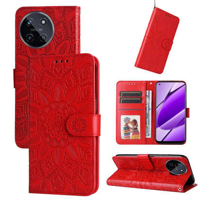 Embossed Sunflower Leather Phone Case, For Realme C67 4G Global, For Realme C67 Global / 11 5G Taiwan Version, For Realme 11 4G Global, For Realme C53 / Narzo N53, For Realme 11, For Realme 11 Pro / 11 Pro+, For Realme C65 4G, For Realme C55           ...