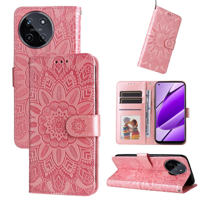 Embossed Sunflower Leather Phone Case, For Realme C67 4G Global, For Realme C67 Global / 11 5G Taiwan Version, For Realme 11 4G Global, For Realme C53 / Narzo N53, For Realme 11, For Realme 11 Pro / 11 Pro+, For Realme C65 4G, For Realme C55           ...