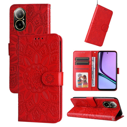 Embossed Sunflower Leather Phone Case, For Realme C67 4G Global, For Realme C67 Global / 11 5G Taiwan Version, For Realme 11 4G Global, For Realme C53 / Narzo N53, For Realme 11, For Realme 11 Pro / 11 Pro+, For Realme C65 4G, For Realme C55           ...