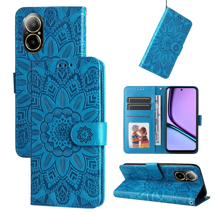 Embossed Sunflower Leather Phone Case, For Realme C67 4G Global, For Realme C67 Global / 11 5G Taiwan Version, For Realme 11 4G Global, For Realme C53 / Narzo N53, For Realme 11, For Realme 11 Pro / 11 Pro+, For Realme C65 4G, For Realme C55           ...