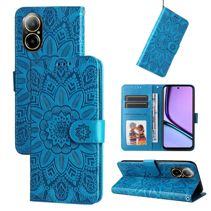 Embossed Sunflower Leather Phone Case, For Realme C67 4G Global, For Realme C67 Global / 11 5G Taiwan Version, For Realme 11 4G Global, For Realme C53 / Narzo N53, For Realme 11, For Realme 11 Pro / 11 Pro+, For Realme C65 4G, For Realme C55           ...