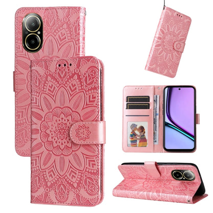 Embossed Sunflower Leather Phone Case, For Realme C67 4G Global, For Realme C67 Global / 11 5G Taiwan Version, For Realme 11 4G Global, For Realme C53 / Narzo N53, For Realme 11, For Realme 11 Pro / 11 Pro+, For Realme C65 4G, For Realme C55           ...