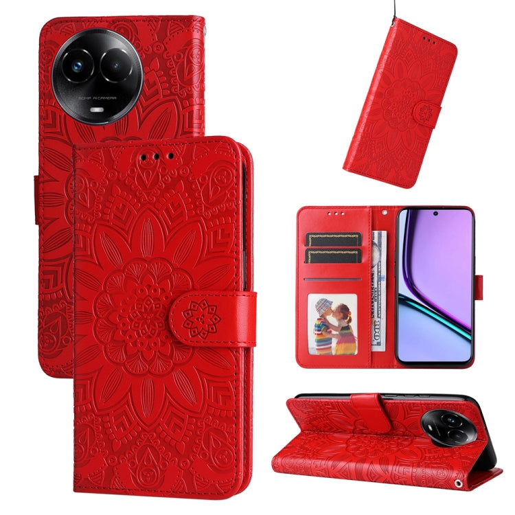 Embossed Sunflower Leather Phone Case, For Realme C67 4G Global, For Realme C67 Global / 11 5G Taiwan Version, For Realme 11 4G Global, For Realme C53 / Narzo N53, For Realme 11, For Realme 11 Pro / 11 Pro+, For Realme C65 4G, For Realme C55           ...