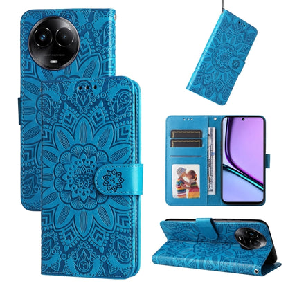 Embossed Sunflower Leather Phone Case, For Realme C67 4G Global, For Realme C67 Global / 11 5G Taiwan Version, For Realme 11 4G Global, For Realme C53 / Narzo N53, For Realme 11, For Realme 11 Pro / 11 Pro+, For Realme C65 4G, For Realme C55           ...