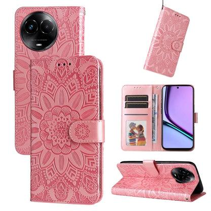 Embossed Sunflower Leather Phone Case, For Realme C67 4G Global, For Realme C67 Global / 11 5G Taiwan Version, For Realme 11 4G Global, For Realme C53 / Narzo N53, For Realme 11, For Realme 11 Pro / 11 Pro+, For Realme C65 4G, For Realme C55           ...