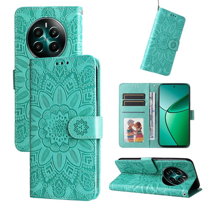 Embossed Sunflower Leather Phone Case, For Realme 16 Pro+ 5G, For Realme 16 Pro 5G, For Realme 15x 5G India / Realme C85 5G, For Realme C85 Pro 4G, For Realme 15T 5G, For Realme Narzo 80 Lite 4G / C71 India, For Realme 15 5G / Realme 15 Pro 5G         ...