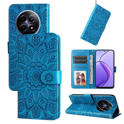 Embossed Sunflower Leather Phone Case, For Realme 16 Pro+ 5G, For Realme 16 Pro 5G, For Realme 15x 5G India / Realme C85 5G, For Realme C85 Pro 4G, For Realme 15T 5G, For Realme Narzo 80 Lite 4G / C71 India, For Realme 15 5G / Realme 15 Pro 5G         ...
